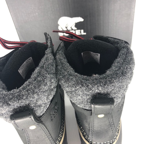 SOREL NWT SLIMPACK LACE II BOOTS BLACK KETTLE - Picture 8 of 10